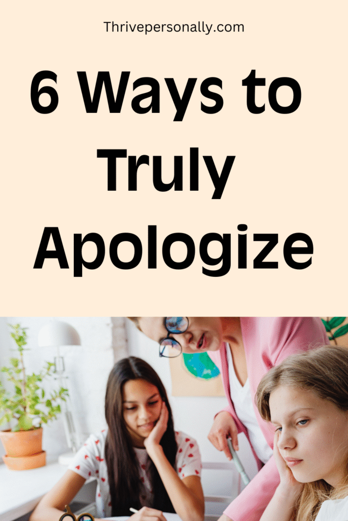 sincere apology